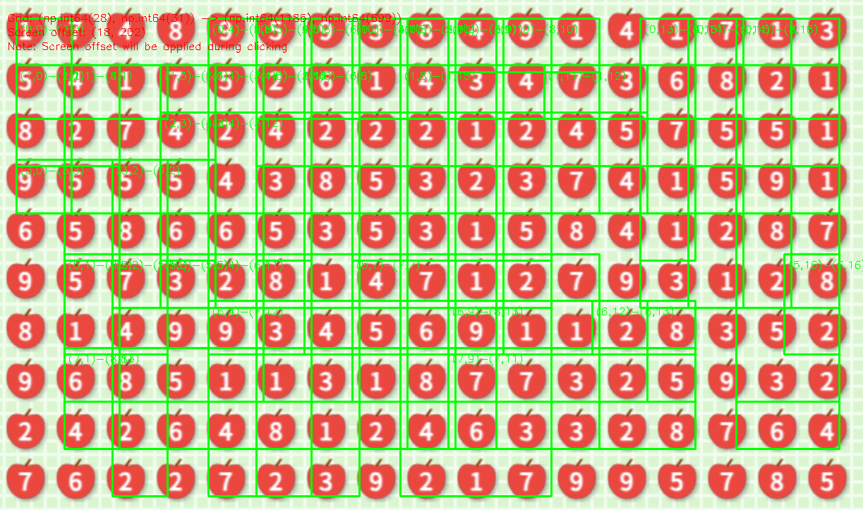 FruitBox Rectangles Preview