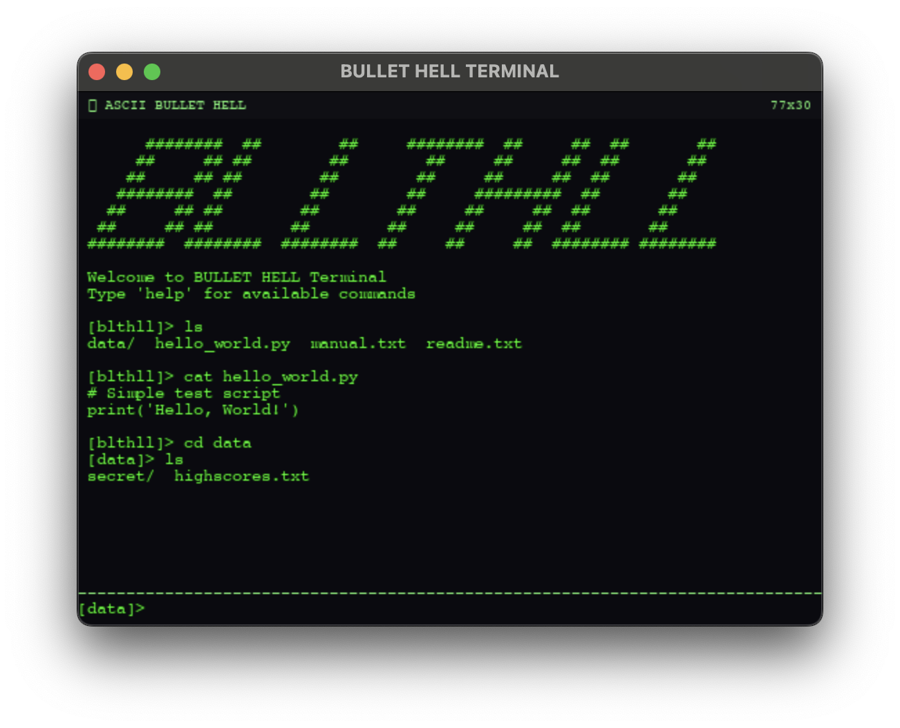 Terminal demo